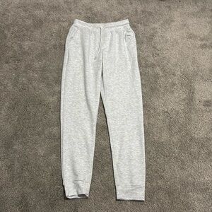 Athletic Works Small White Sweat Pants With Zippers